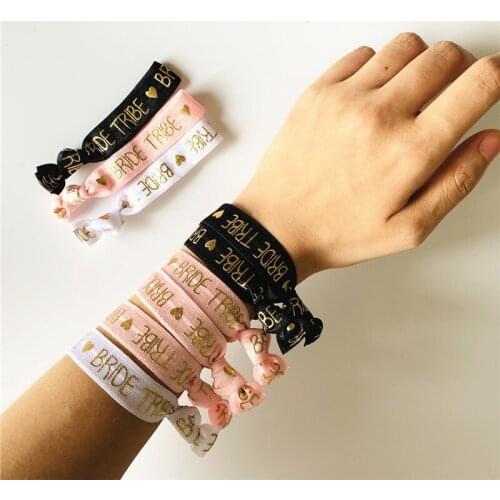 10Pcs Hen Party Night Wedding Decoration Supplies Bachelorette Party Bracelet Team Bride To Be Bridal Shower Head Rope Accessory