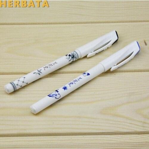 High quality Black Blue Gel Pen 0.5mm gel ink pen Office & School Supplies Pens Writing Supplies Gel Pens CL-1015