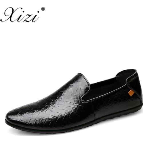 XIZI brand men Casusl formal shoes Male Split Leather shoes oxford shoes for men luxury mens flats casual zanotti dress shoe