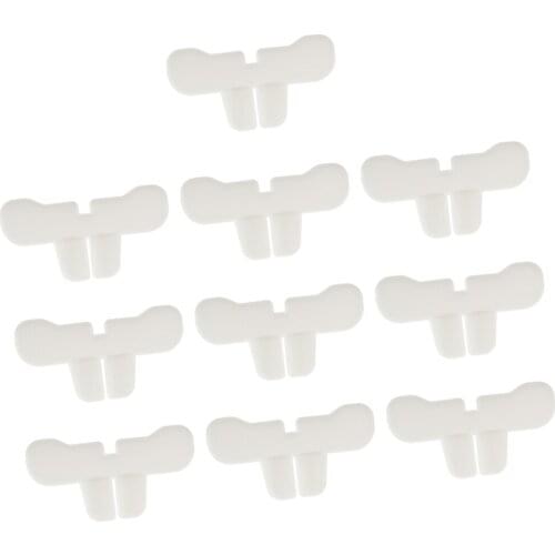 10pcs Funny Jumbo White Fake Rabbit Teeth Plastic Rabbit Bunny Teeth Costume Props for Halloween Party Fancy Dress