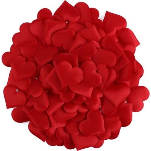 100pcs/bag Love Heart Shaped Sponge Flower Petal ForHandmade DIY Petals Wedding Decor Birthday Valentines Day Party Supplies