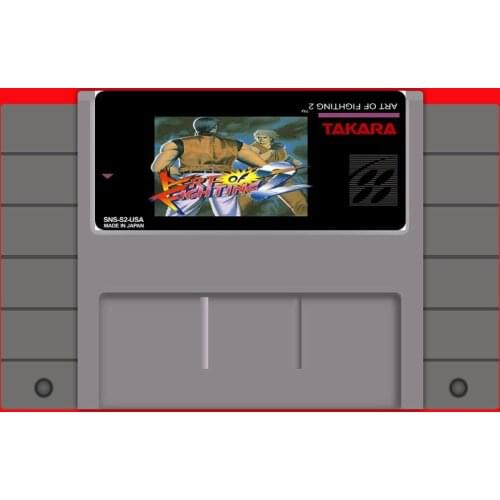 Art of Fighting 2 16 bit Big Gray Game Card For USA NTSC Game Player