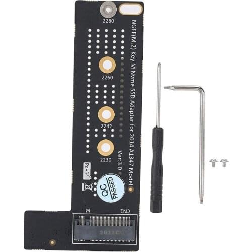 SSD To A1347 Adapter Card SSD Adapter Card SSD Upgrade Kit M.2 NGFF M-Key NVME SSD Card