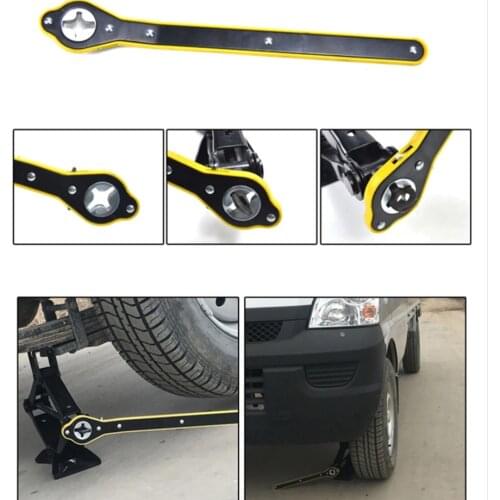 Auto Labor Saving Jack Ratchet Wrench Car Jack Lug Wrench Handle Scissor Jack Garage Tire Wheel Lug Wrench Motorcycle Car Suv