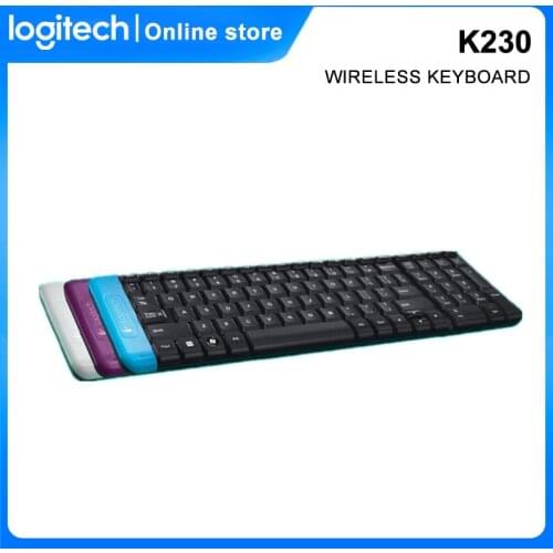 Logitech K230 Wireless Keyboard Standard Ergonomics Keyboard Namo Receiver For Laptop PC Gamer Home Office