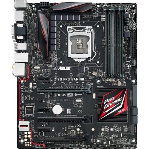 Used ASUS Z170 PRO GAMING Player Country Board supports 1151-pin DDR4 memory used