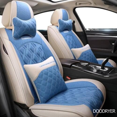 DOODRYER flax car seat covers for suzuki sx4 Swift Grand Vitara Jimini KIZASHI Alivio dodge caliber Avenger polo auto seats