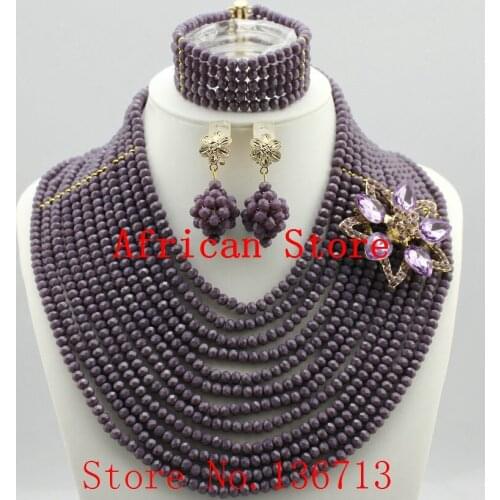 Hot 2015 Red Nigerian Wedding African Beads Jewelry Set Dubai Set Bridal Jewelry Neckalce Sets Free Shipping SD122-4