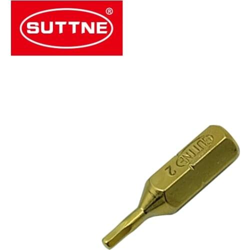 SUTTNE inner hexagon H2 Anti Slip Electric Screwdriver Bit Magnetic Hand Tools Bits Precision Hex Shank 25mm 50mm 100mm
