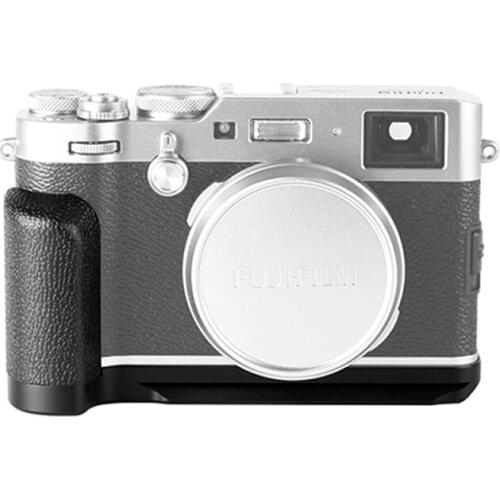 Meike MK-X100FG Metal Grip Handle Quick Release L Plate Holder for Fuji Fujifilm X100F camera work with Tripod Head