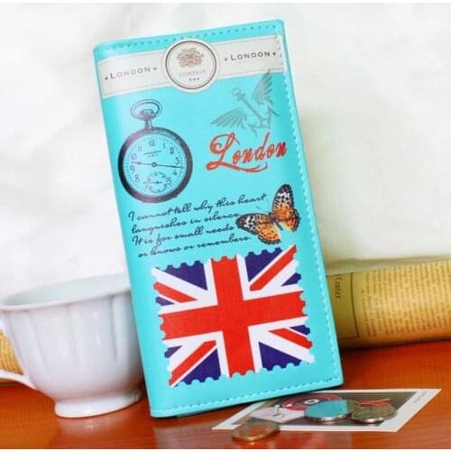 Fashion New women wallets high quality Soft PU leather Towers lady handbags woman hasp Blue Clutch Coin Purse wallet bags burse