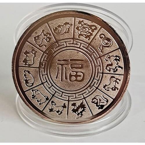 1pc 2022 China New Year Tiger Year Original Commemorative Coin Bimetal Collection Zodiac Tiger Year Coins Decoration Crafts
