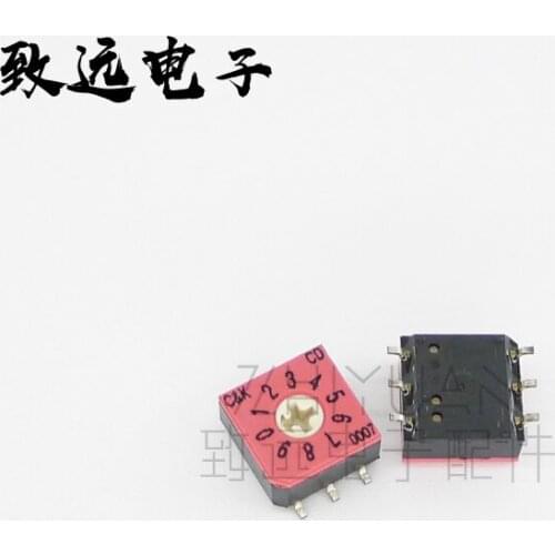 Original new 100% CD10RM0SK code switch 0-9 10 bit SMD 3:3 positive code rotation gear