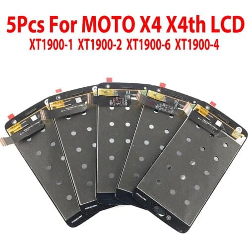 5 Piece/lot Original LCD For Motorola Moto X4 LCD Display Touch Screen Digitizer Assembly Replacement For Moto XT1900 X4 Display