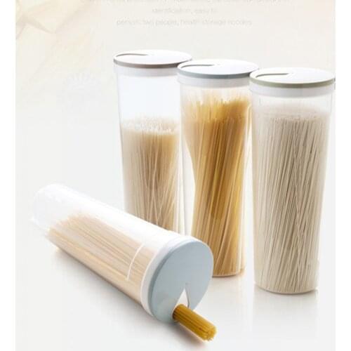 Clear Plastic Storage Box Spaghetti Noodle Food Storage Bottle Container Surpris