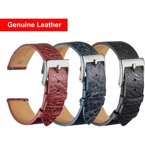 Genuine Leather Watchbands 22mm for Samsung Galaxy Gear S3 Huami amazfit Huawei GT Honor GS Pro Watch Quick Release Band Strap