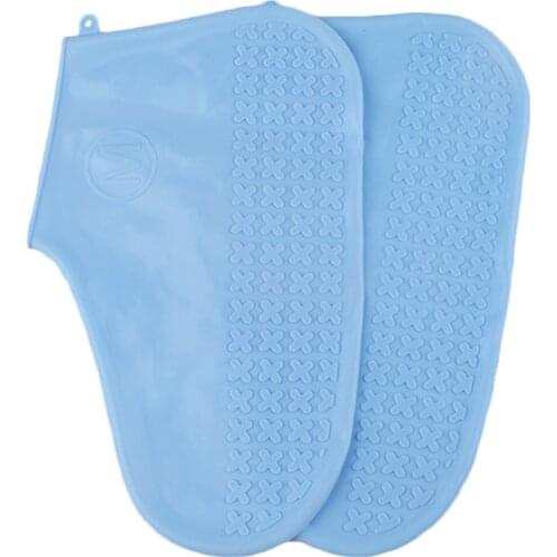 Silicone Overshoes Reusable Waterproof Rainproof Men Shoes Covers Rain Boots Non-slip Washable Unisex Wear-Resistant Recyclable