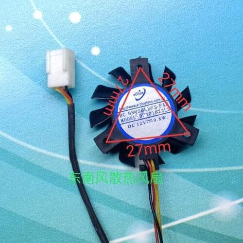 DF401012LS Cooling Fan for Router Srew Hole 27mm DC 12C 0.05A 2700RPM Dia 38mm X 10mm