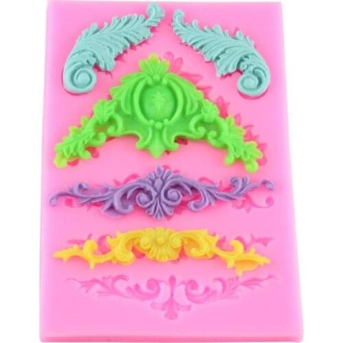 High Quality Sculpted Vintage Flower Lace Silicone Fondant Cake Decor Sugar Icing Mold Useful Bakeware Cake Tools Kitchen Tools