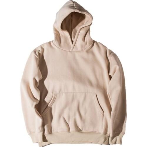 2018 High Good Quality Nice Hip Hop Hoodies With Fleece kanye west Hoodie Sweatshirt Swag Solid Pullover 6 colors