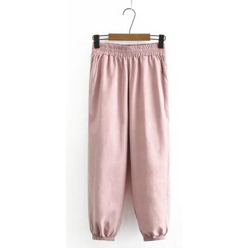 Plus Size Womens XL-4XL Casual Pants Side Stripe Long Pants