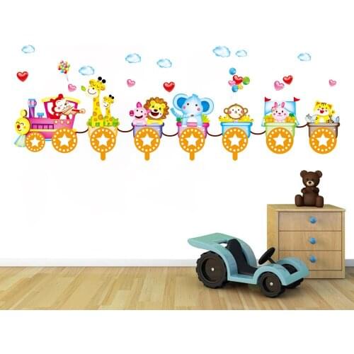 Animal train hook hook creative DIY cartoon jigsaw fun decoration hooks green hook