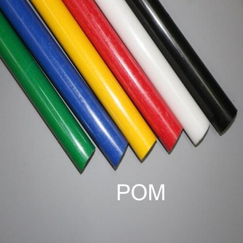 1m(will cut to 2pcs) colorful POM nylon rods red blue yellow green sticks Polyoxymethylene rod stick