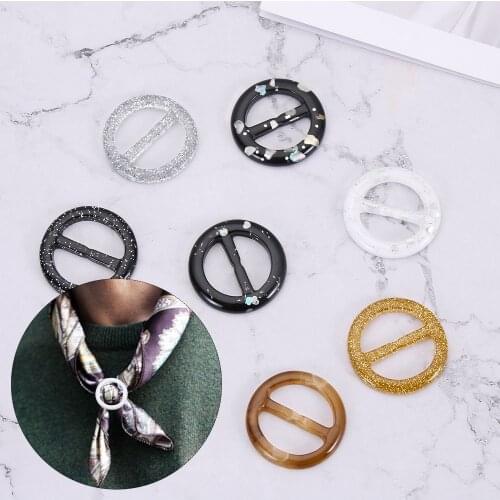 1PC Resin Coat Waist Button DIY Clothing Decor Belt Buckle Shirt Button T-shirt Clips Scarf Clips Ring