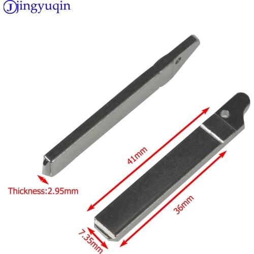 10PCS No.72 for Renault Citroen Triumph Peugeot Flip Folding Key Blank Modified Key Blade Replacement Without Groove Key Blank