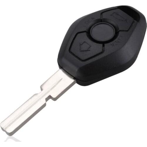 3 Button Remote Key Shell Case For BMW 3 5 7 Series X3 X5 With 4 Track Blade Fob Key Cover (backside with the words 433Mhz)