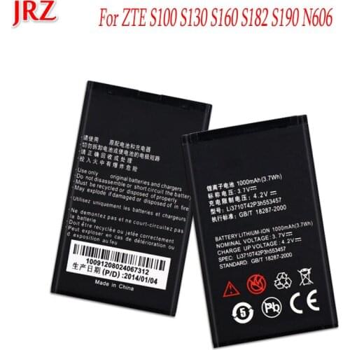 1000mAh Li3710T42P3H553457 For ZTE S100 S130 S160 S182 S190 N606 Battery Batterij Mobile Phone High Quality Replacement Batteria