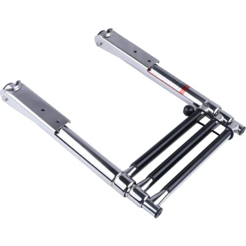 Boat Accessories Marine 3 Step Telescoping Folding Ladder Platform Boarding Swim For Boat Marine