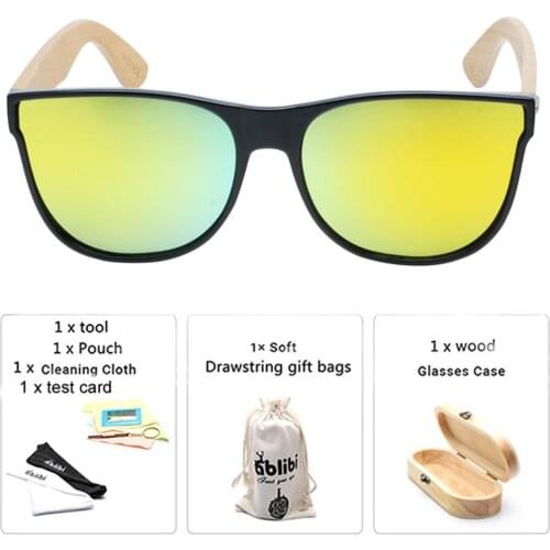 Bamboo Sunglasses Men Polarized Women Gold Sunglasses Male UV400 Sun Glasses Driver Goggles Wooden Eyewear Shades