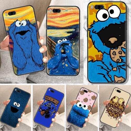 COOKIE MONSTER Phone Case For Xiaomi Mi Note 8 9 10 11 9T 10T A3 Lite Pro Ultra black 3D bumper silicone funda fashion coque art