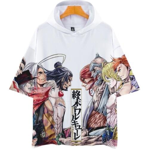 Anime Valkyria T Shirt Summer Short Sleeve Fashion Men Women Hooded Tee Tops Summer Cool Funny Top Kids T-shirt Boy Girl Clothes