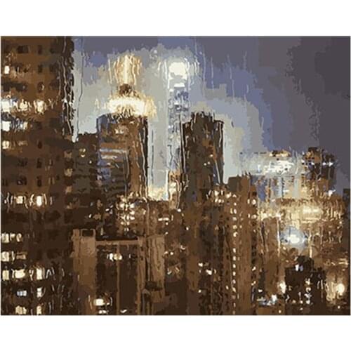 Landscape Framed Pictures DIY Painting By Numbers DIY Oil Painting On Canvas Home Decoration Drop Shipping GX26531 40X50CM