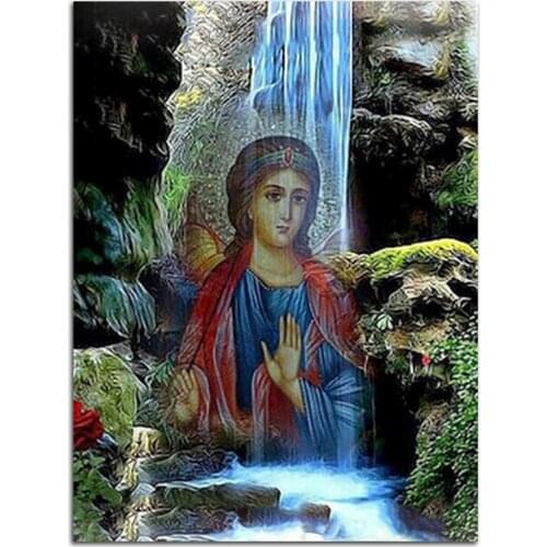 HOT DIY Diamond Painting Mosaic Crafts Religion Inlaid Decorative Painting Handmade round Drill Full Diamond Embroidery