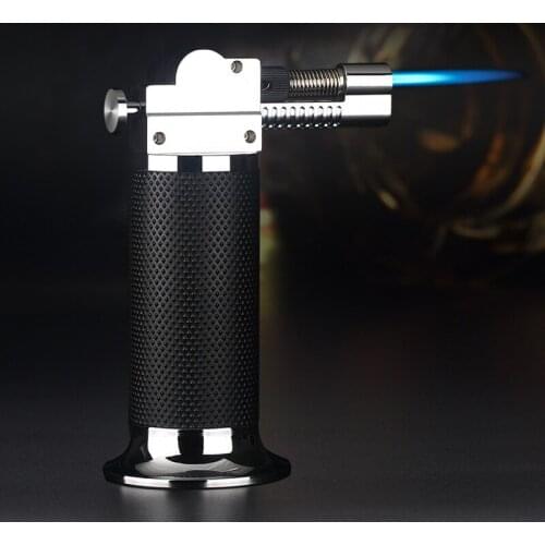 Metal 1300C Kitchen Cooking Torches Lighters Custom Lighter Windproof Blue Flame Spray Gun Butane Lighter Outdoor BBQ Igniter