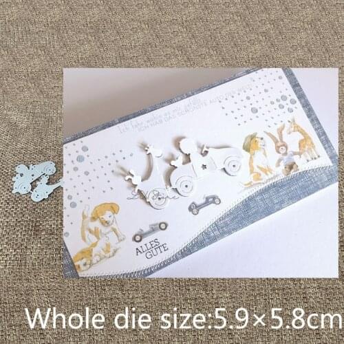 XLDesign Craft Metal Cutting Die stencil mold Car with trailer decoration scrapbook Album Paper Card Craft Embossing die cuts