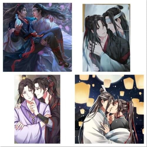 Mo Dao Zu Shi 5d Diy Diamond Painting Art Anime Cross Stitch Kits Diamond Mosaic Square/Round Drill Home Decor