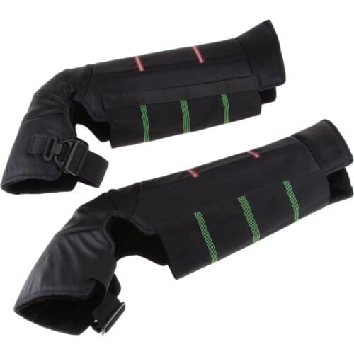 Motorcycle Knee Pad Winter Warmer, PU Leather Windproof Leg Gaiter Adjustable Strap Warm Leggings Covers for Men and Women