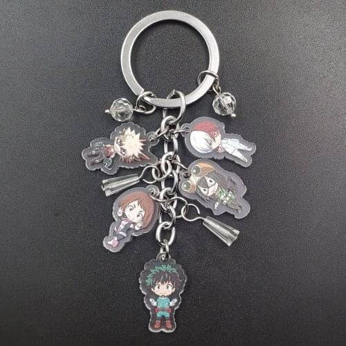 My Hero Academia Deku Tiny Korean Style Acrylic Anime Key Ring Cartoon Keychain Boy Girl Birthday Women Party Jewelry Gift
