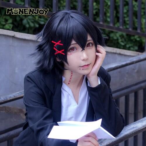 Monenjoy Tokyo Ghoul Re Juuzou Suzuya Rei Cosplay Wig Anime Black Cos Hair