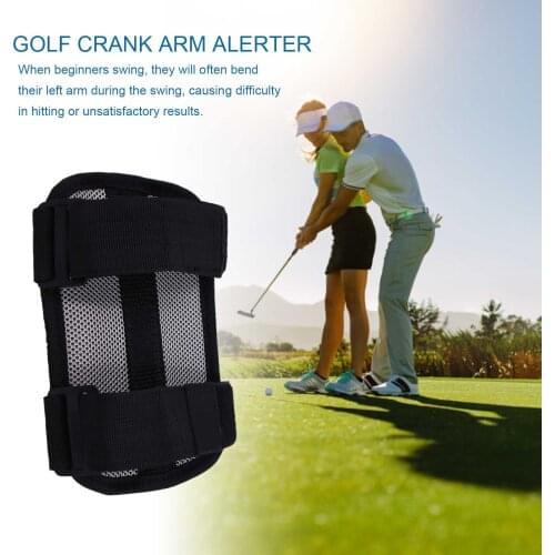 Golf Swing Training Aid Elbow Brace Arc Corrector Swing Training Straight Practice Golf Arm Bending Alarm Swing Trainer