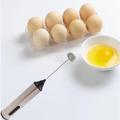 Handheld Milk Foamer Wireless Portable Blender Foam Blender Egg Beater Foamer Coffee Machine Mixer Stainless Steel Beaters
