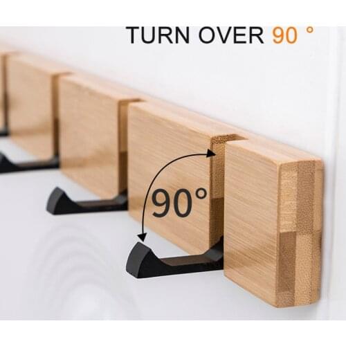 Nordic Coat Rack Wall Mounted Foldable Hanger Clothes Storage Rack Clothes Hanger Hiden Hook Holder Home Decor Organizer Hooks