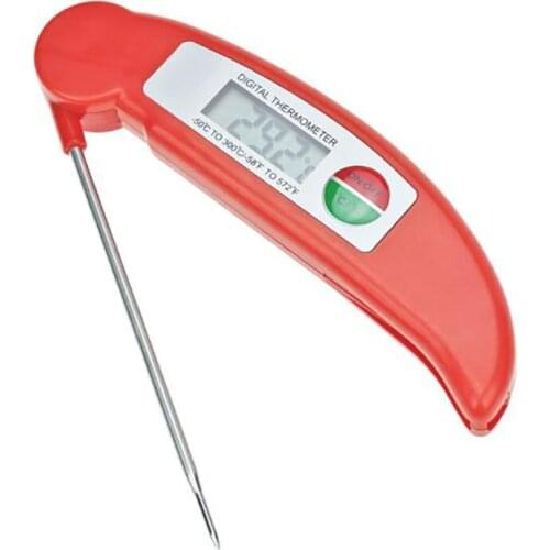 Mini Folding BBQ Meat Thermometer Digital Probe Electronic Household Thermometer, Kitchen Grill Oven Cooking Food Thermometers