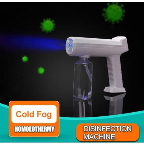 LED Cold Fog Machine Home Office Homoeothermy Disinfection machine Handheld USB Recharge Smoke machine