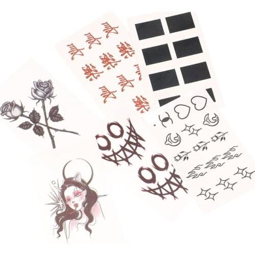 Temporary Tattoo Sticker Men Women Body Art Arm Waist Fake tattoos Waterproof Finger Tatoo