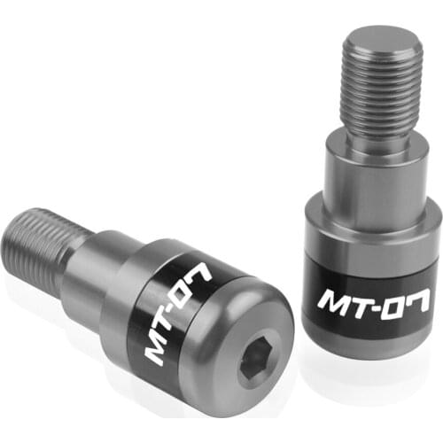 High quality Motorcycle 7/8" 22mm CNC Aluminum Handlebar Ends Grips Slider Handler Bar Ends For YAMAHA MT07 MT-07
